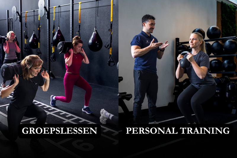 het verschil tussen personal training en groepslessen
